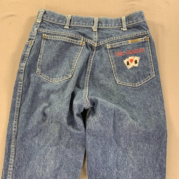 Kenny Rogers Other - VTG Kenny Rogers Jeans Teen's 15/16 (28x32) Blue‎ Denim Western The Gambler 80s